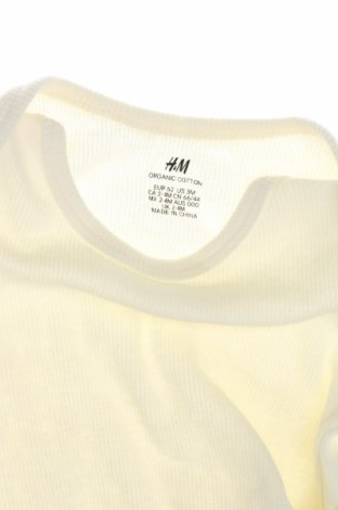 Bluză pentru copii H&M, Mărime 2-3m/ 56-62 cm, Culoare Ecru, Preț 16,16 Lei