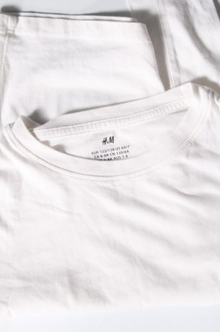 Bluză pentru copii H&M, Mărime 6-7y/ 122-128 cm, Culoare Alb, Preț 17,05 Lei