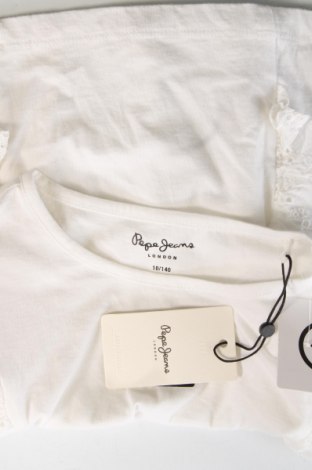 Dziecięca bluzka Pepe Jeans, Rozmiar 9-10y/ 140-146 cm, Kolor Biały, Cena 181,25 zł