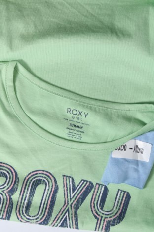 Bluză pentru copii Roxy, Mărime 10-11y/ 146-152 cm, Culoare Verde, Preț 40,26 Lei