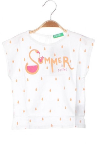 Kinder Shirt United Colors Of Benetton, Größe 12-18m/ 80-86 cm, Farbe Weiß, Preis 14,46 €