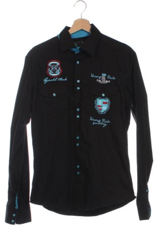 Παιδικό πουκάμισο Young & Rich, Μέγεθος 15-18y/ 170-176 εκ., Χρώμα Μαύρο, Τιμή 2,97 €