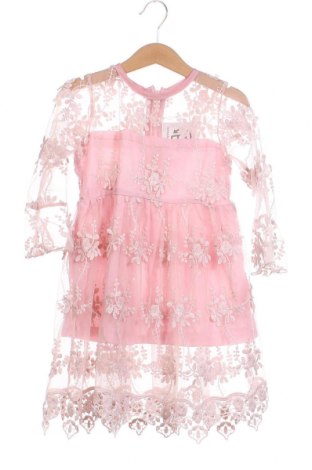 Детска рокля, Размер 2-3y/ 98-104 см, Цвят Розов, Цена 13,17 лв.