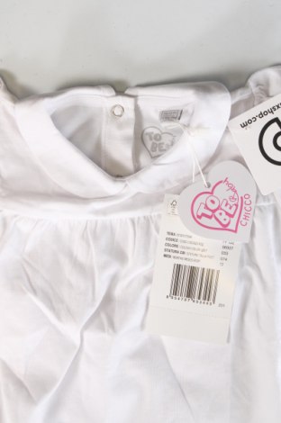 Kinderkleid Chicco, Größe 9-12m/ 74-80 cm, Farbe Weiß, Preis 12,16 €