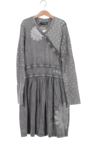 Kinderkleid Desigual, Größe 12-13y/ 158-164 cm, Farbe Grau, Preis 32,24 €