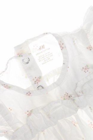Kinderkleid H&M, Größe 3-6m/ 62-68 cm, Farbe Weiß, Preis 7,67 €