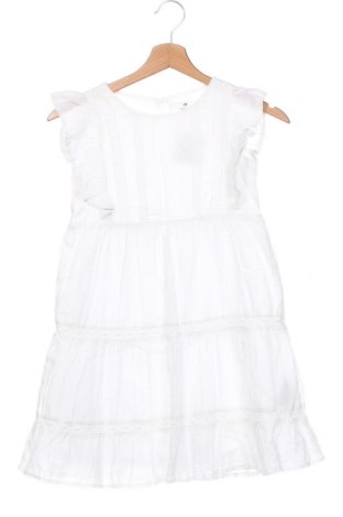 Детска рокля H&M, Размер 7-8y/ 128-134 см, Цвят Бял, Цена 14,35 лв.