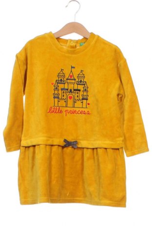 Kinderkleid United Colors Of Benetton, Größe 3-4y/ 104-110 cm, Farbe Gelb, Preis 8,40 €
