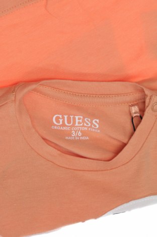 Παιδικό μπλουζάκι Guess, Μέγεθος 3-6m/ 62-68 εκ., Χρώμα Πορτοκαλί, Τιμή 23,71 €