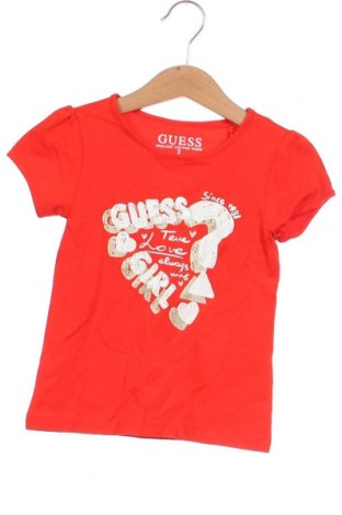 Παιδικό μπλουζάκι Guess, Μέγεθος 18-24m/ 86-98 εκ., Χρώμα Κόκκινο, Τιμή 11,86 €