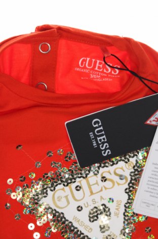 Детска тениска Guess, Размер 3-6m/ 62-68 см, Цвят Червен, Цена 13,80 лв.