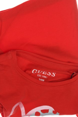 Dětské tričko  Guess, Velikost 3-6m/ 62-68 cm, Barva Červená, Cena  667,00 Kč