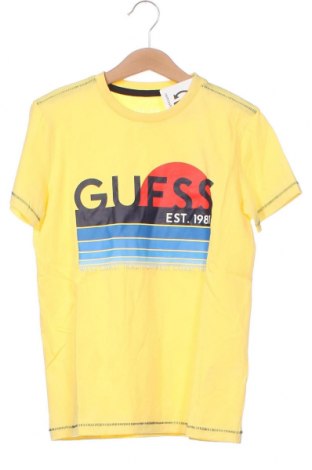 Dziecięcy T-shirt Guess, Rozmiar 8-9y/ 134-140 cm, Kolor Żółty, Cena 73,57 zł