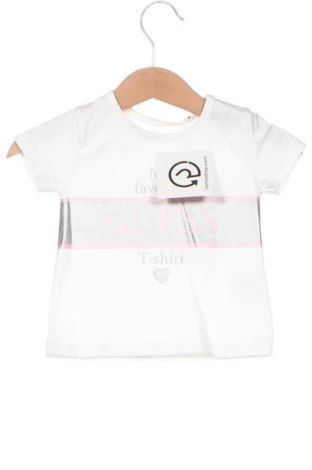 Dziecięcy T-shirt Guess, Rozmiar 3-6m/ 62-68 cm, Kolor Biały, Cena 61,31 zł
