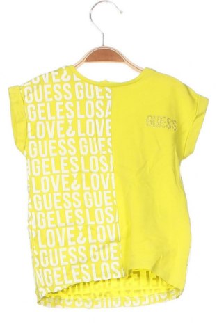 Παιδικό μπλουζάκι Guess, Μέγεθος 3-6m/ 62-68 εκ., Χρώμα Κίτρινο, Τιμή 9,48 €