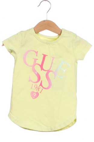 Детска тениска Guess, Размер 3-6m/ 62-68 см, Цвят Жълт, Цена 25,30 лв.