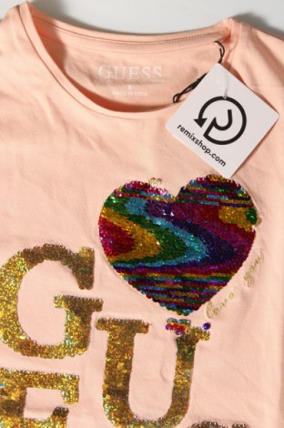 Dziecięcy T-shirt Guess, Rozmiar 7-8y/ 128-134 cm, Kolor Różowy, Cena 122,61 zł