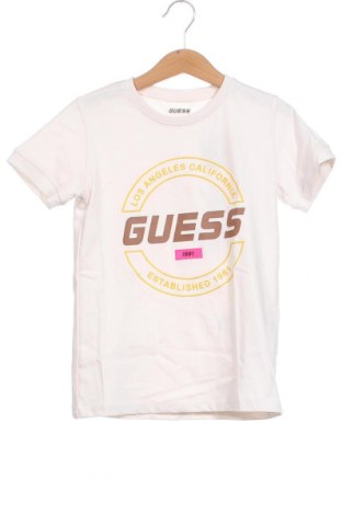 Детска тениска Guess, Размер 7-8y/ 128-134 см, Цвят Екрю, Цена 36,80 лв.