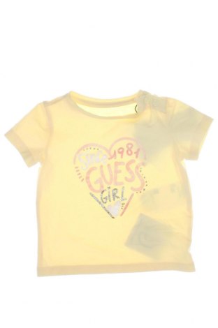 Tricou pentru copii Guess, Mărime 3-6m/ 62-68 cm, Culoare Galben, Preț 48,42 Lei