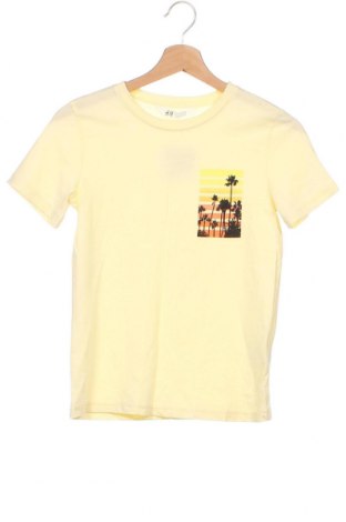 Kinder T-Shirt H&M, Größe 8-9y/ 134-140 cm, Farbe Gelb, Preis 6,14 €