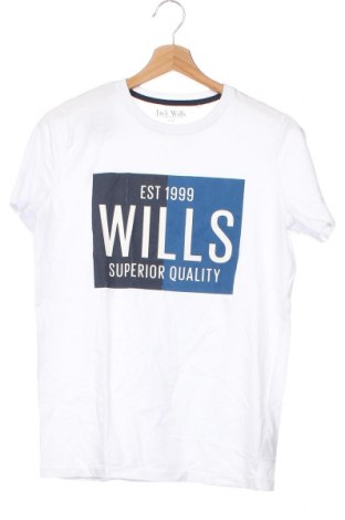 Dziecięcy T-shirt Jack Wills, Rozmiar 12-13y/ 158-164 cm, Kolor Biały, Cena 20,40 zł