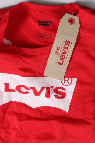 Детска тениска Levi's, Размер 13-14y/ 164-168 см, Цвят Червен, Цена 30,60 лв.