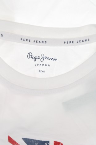 Детска тениска Pepe Jeans, Размер 9-10y/ 140-146 см, Цвят Бял, Цена 51,00 лв.