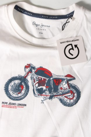 Kinder T-Shirt Pepe Jeans, Größe 9-10y/ 140-146 cm, Farbe Weiß, Preis 26,29 €