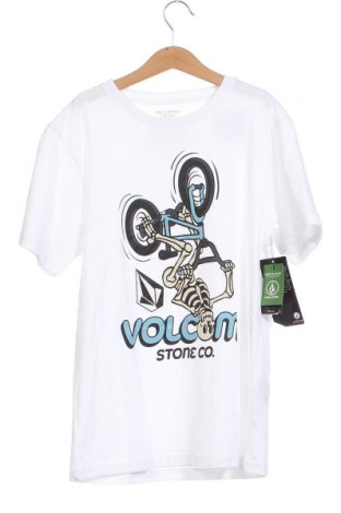 Детска тениска Volcom, Размер 12-13y/ 158-164 см, Цвят Бял, Цена 51,00 лв.
