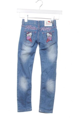 Kinderjeans Hello Kitty, Größe 7-8y/ 128-134 cm, Farbe Blau, Preis 9,60 €