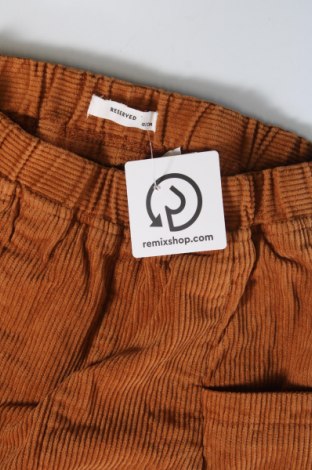 Pantaloni de catifea reiată, pentru copii Reserved, Mărime 6-7y/ 122-128 cm, Culoare Bej, Preț 27,32 Lei