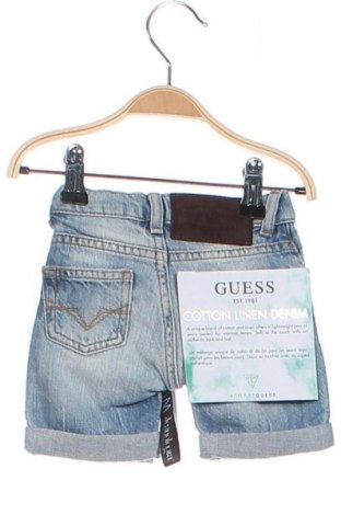 Pantaloni scurți pentru copii Guess, Mărime 3-6m/ 62-68 cm, Culoare Albastru, Preț 165,79 Lei