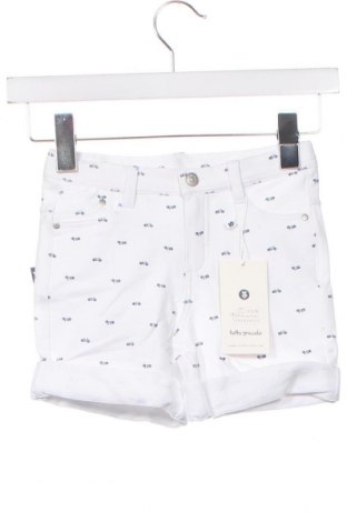 Παιδικό κοντό παντελόνι Tutto Piccolo, Μέγεθος 3-4y/ 104-110 εκ., Χρώμα Λευκό, Τιμή 15,77 €