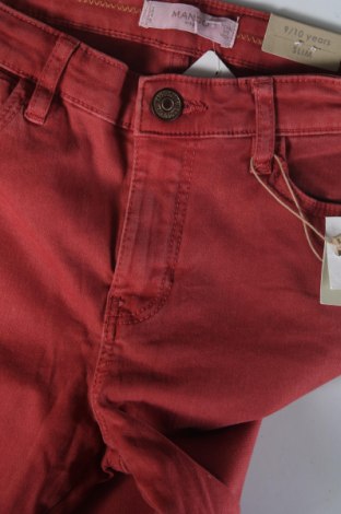 Детски панталон Mango, Размер 9-10y/ 140-146 см, Цвят Червен, Цена 12,18 лв.
