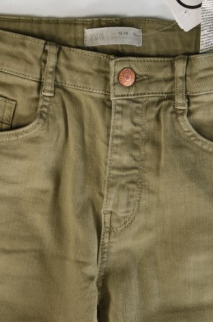 Detské nohavice  Zara, Veľkosť 12-13y/ 158-164 cm, Farba Zelená, Cena  7,94 €