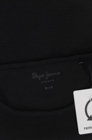 Μπλουζάκι αμάνικο παιδικό Pepe Jeans, Μέγεθος 9-10y/ 140-146 εκ., Χρώμα Μαύρο, Τιμή 5,26 €