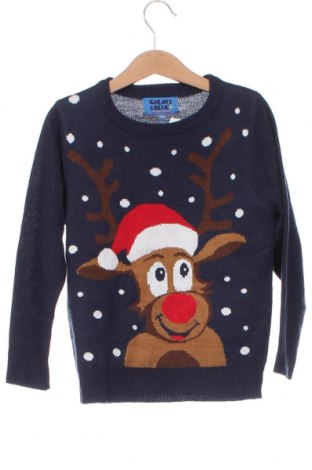 Детски пуловер, Размер 4-5y/ 110-116 см, Цвят Син, Цена 10,20 лв.