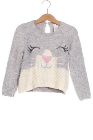Детски пуловер, Размер 2-3y/ 98-104 см, Цвят Сив, Цена 10,12 лв.