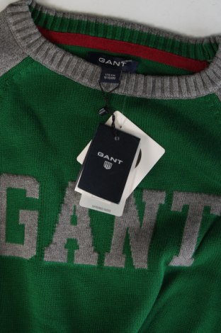 Παιδικό πουλόβερ Gant, Μέγεθος 14-15y/ 168-170 εκ., Χρώμα Πράσινο, Τιμή 33,40 €