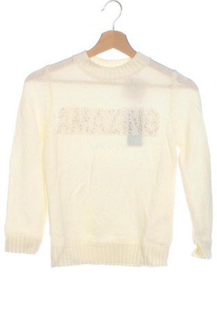 Детски пуловер Guess, Размер 7-8y/ 128-134 см, Цвят Екрю, Цена 55,80 лв.