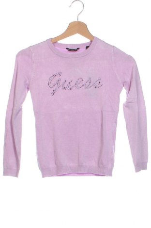 Dziecięcy sweter Guess, Rozmiar 7-8y/ 128-134 cm, Kolor Fioletowy, Cena 148,73 zł