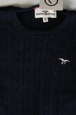 Детски пуловер Hampton Republic, Размер 6-7y/ 122-128 см, Цвят Син, Цена 10,78 лв.