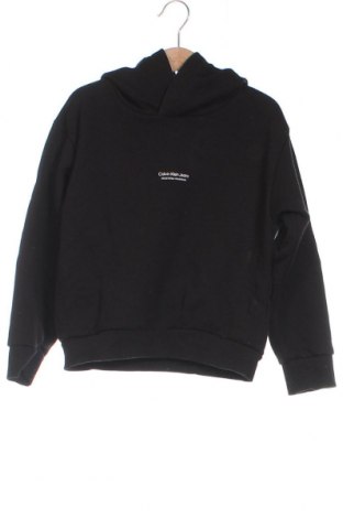 Gyerek sweatshirt Calvin Klein Jeans, Méret 6-7y / 122-128 cm, Szín Fekete, Ár 19 619 Ft