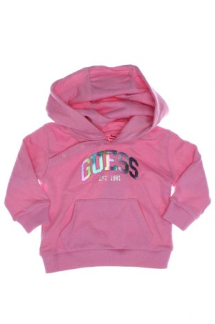 Gyerek sweatshirt Guess, Méret 3-6m / 62-68 cm, Szín Rózsaszín, Ár 10 581 Ft