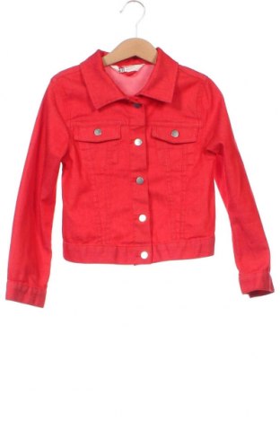 Geacă de blugi, pentru copii H&M, Mărime 6-7y/ 122-128 cm, Culoare Roșu, Preț 55,29 Lei