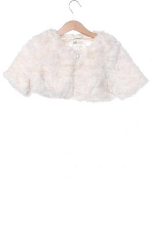 Детско палто H&M, Размер 4-5y/ 110-116 см, Цвят Бял, Цена 28,80 лв.