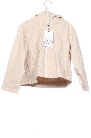 Kinderjacke Zara, Größe 5-6y/ 116-122 cm, Farbe Beige, Preis 24,77 €