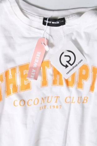Γυναικείο t-shirt Tally Weijl, Μέγεθος XS, Χρώμα Λευκό, Τιμή 10,82 €