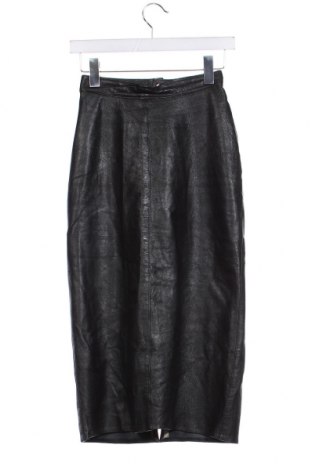 Δερμάτινη φούστα, Μέγεθος XS, Χρώμα Μαύρο, Τιμή 30,80 €