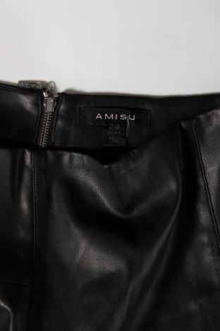 Δερμάτινη φούστα Amisu, Μέγεθος M, Χρώμα Μαύρο, Τιμή 9,16 €